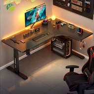 GT L Shape Table Electric Standing Corner Home Bedroom Office Study Desk Smart Computer Esports Game