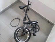 (include helmet & lock) dahon yuki fixed gear folding bike