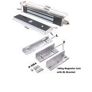 280KG 600lbs IP67 Waterproof Electric Magnetic Lock DC 12V Single Door Electromagnetic Lock with ZL 
