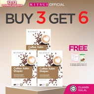 [BUY 3 GET 6] KITSUI Coffee x3 [FREE 2x Whitie Snow 2's + 1x Belloss Fiber 2's] Supplement | Halal