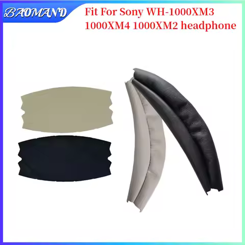 BAOMAND For Sony WH-1000XM3 1000XM4 1000XM2 Headphone Headband Protector with Zipper Universal Headp