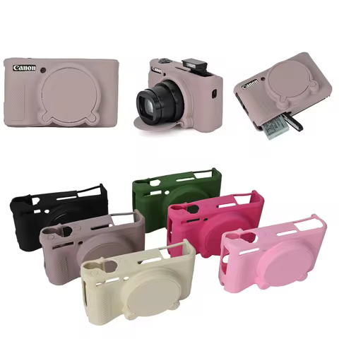 SX740HS Soft Silicone Armor Body Case For Canon PowerShot SX730 SX740 HS Rubber Camera Bag With Lens