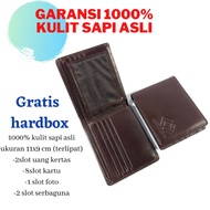 Mool Leather - Men's wallet made of genuine cowhide pull up 100% Original Dompet Lelaki Kulit Origin