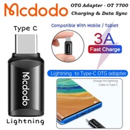 Mcdodo Lightning To USB Type C OTG Adapter Converter Connector For Iphone