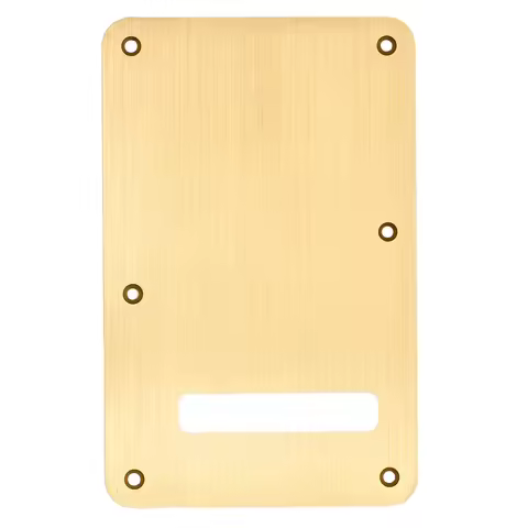 Musiclily Ultra 6 Holes Anodized Aluminum ST Guitar Backplate for American/Mexico Fender Standard ST
