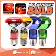 R63 E27 60W Energy Saver Halogen Reflector Colorful Bulb Spot Lamp Heat Spotlight Livestock Artifici