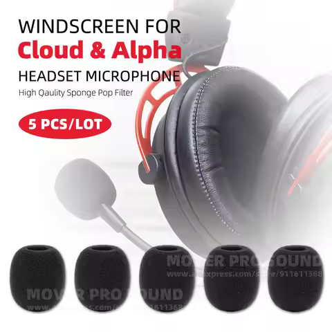 For HyperX Cloud Alpha S I II 1 2 Hyper X Headset Microphone Windscreen Foam Pop Filter Screen Spong