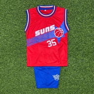 Suns kids basketball jersey set kids basketball singlet set