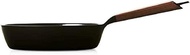 Vermicular FP24-WN Frying Pan, 9.4 inches (24 cm) Deep, Walnut, Gas and Induction Compatible, Cast Enameled