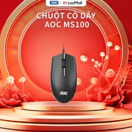 Chuột máy tính có dây văn phòng gaming AOC chơi game cho pc laptop - Bảo hành 1 năm
