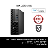 DELL OPTIPLEX 3000SF-I5508G-256-W11-AX-BW Desktop PC (i5-12500, 8GB, 256GB, Intel, Win11Pro)