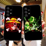 Manga One Piece Luffy Soft Black Silicon TPU Cell Phone Case For  Samsung Galaxy A23 A20 A14 A13 A12 A11 A10 A9 A8 A7 A6 A5 A05 A04 A03 F12 M12 S E Star Plus 5G