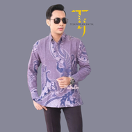 KEMEJA BATIK LENGAN PANJANG TERBARU / BAJU BATIK PRIA SLIMFIT KEKINIAN / KEMEJA BATIK PRIA MODEREN/ 