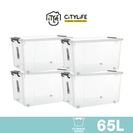 Citylife 55L/65L Multi-Purpose Widea Stackable Storage Container Box With Wheels