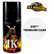 SAMURAI K1KT**  TWINKLING CLEAR   1K TOP COAT (SPECIAL PAINT) 300ML SPRAY PAINT