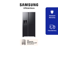 Samsung 609L Refrigerator SBS - Food Showcase Black | RS80F65GNFME