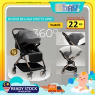 Bueno Beluga DriftX AWD Two-Ways Stroller (Newborn to 22kg)