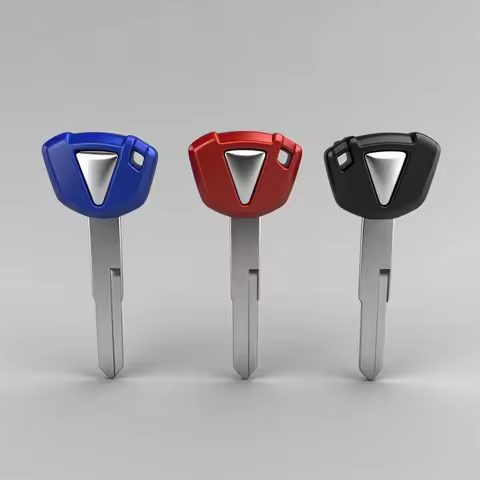 3Pcs New Blank Key Motorcycle Replace Uncut Keys For Kawasaki ZX6R ZX9R ZX10R ZX12R ZX14R ZZR1400 Ni