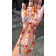 Rosary 77x Our Father from Carnelian Stones