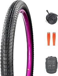 ZUKKA 1/2 Pack 20 x2.125/24 x2.25/26x2.25 Bike Tires with Inner Tubes/no Tubes Mountain Bike Tire Fo
