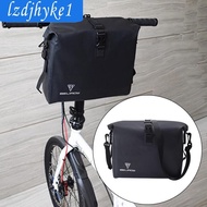 [Lzdjhyke1] Bike Handlebar Bag Large Reflective Front Mount Waterproof Frame Bag