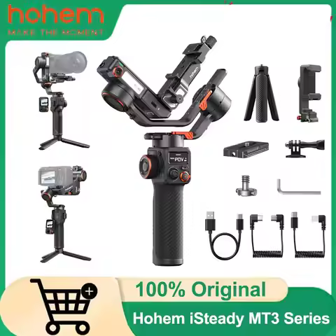 Hohem iSteady MT3/MT3 Pro/MT3 Pro Kit AI Camera Gimbal Stabilizer with CCT RGB Fill Light Touch Scre