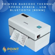 Print EPPOS EP801N Thermal Barcode Printer Shipping Receipt Labels - USB Bluetooth [80MM]