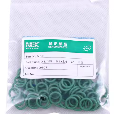 70pcs( 10.8*2.4mm ) #8 R134a NBR Rubber O-Ring Seal Kit,High Temperature Resistance for Car Air Cond