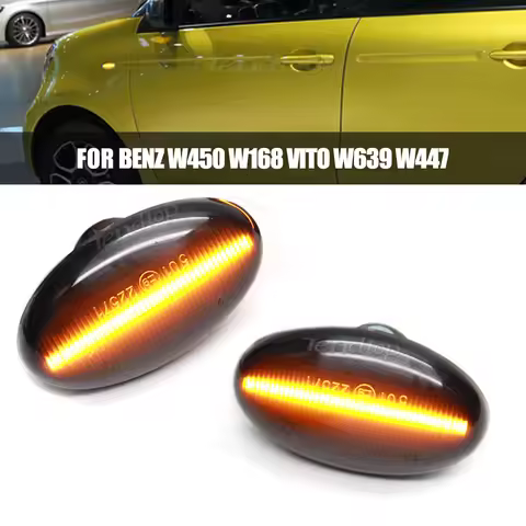 LED Turn Signal Side Marker Light Dynamic Flasher Blinker Lamp For Mercedes Benz Smart W450 &W452 W1