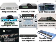 Roland Korg Yamaha E-MU Novation Digidesign Motu Music Synth Rack Module Keyboard