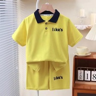 LEO.MAN 2-Piece Set For Children Can Be Worn By Both Boys And Girls. Girl With Collar Model A1505