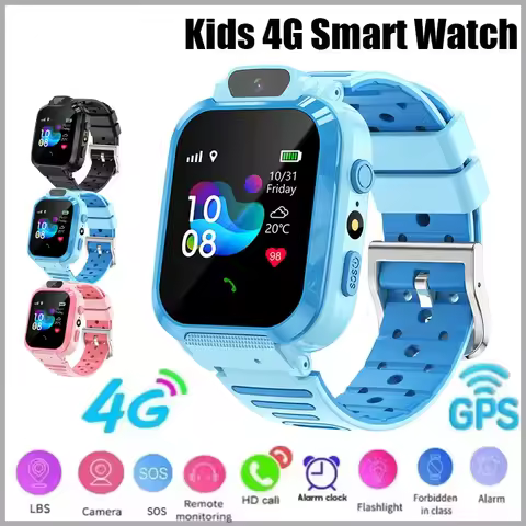 Kids Smart Watch SOS GPS Location Phone Call Sim Card Child Smart Watch Camera Waterproof Upgrade Wa