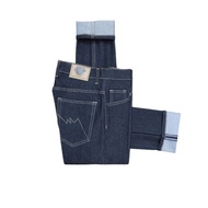 SHELVEDGE DENIM BLACK INDIGO JEANS 14 OZ