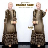 Gamis Batik Modern Premium - Dress Muslim - Gamis Batik Kombinasi -