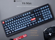 Keychron V6 Max(100% layout) QMK/VIA 2.4 GHz &amp; Bluetooth Wireless Custom  gaming Mechanical Keyboard Hot-swappable RGB LED backlit