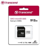 【現貨免運】Transcend 創見 300S microSD 512GB 記憶卡 附轉卡