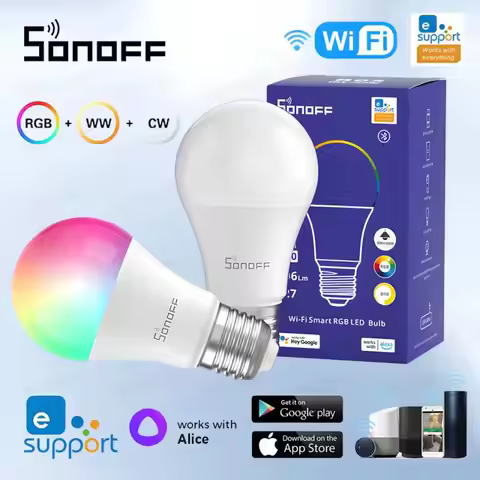 SONOFF WiFi Smart LED Light 9W E26/E27 B05-BL Dimmable Lamp Bulbs EweLink APP Control Smart LED Bulb