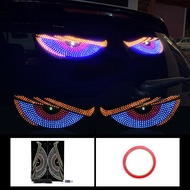 Lampu LED Animasi Mata Kedip Kedip Stiker Tempel Devil Eye Lampu Kaca Depan Dan Belakang Mobil