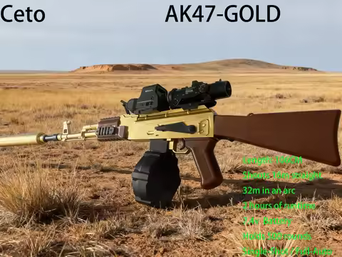 Ultimate Full Auto AK47 Gel Blasters 30M Extreme Range Sniper Rifle for Outdoor Games Gift for Adult