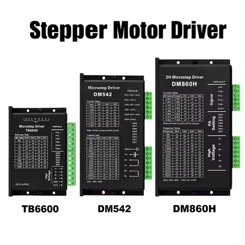 Microstep Driver TB6600 DM542 DM556 DM860H Driver Controller Microstep Motor Brushless Shell For 42/
