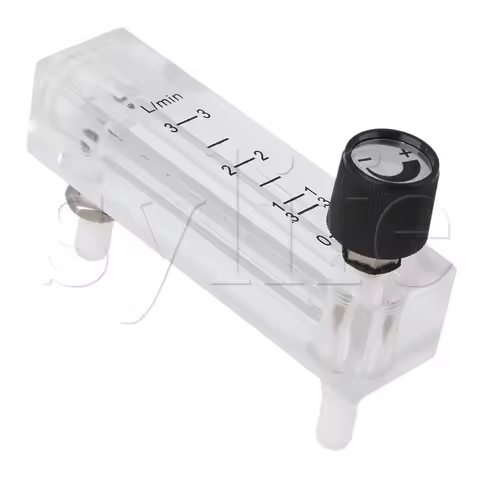 0-3LPM 100x76x25mm Acrylic Plastic LZQ-6 Oxygen Gas Flow Meter Air Flowmeter