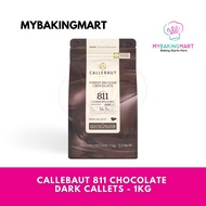Callebaut 811 Finest Belgian Chocolate Recipe n° 811 – Dark Callet - 1kg - Halal (Original Packaging