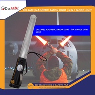 DO.SAFE | MAGNETIC BATON LIGHT |5 IN 1 MODE LIGHT | BATON LAMPU KESELAMATAN BERMAGNET , MULTIFUNGSI 