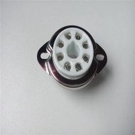 Ceramic Tube Socket 8Mpc1 8Mpc1-G Large Seat Tube Sockets 8 Pin Amplifier Tube Holder Silver Foot Fo