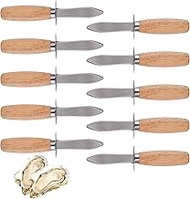 HILAZA 10Pcs Oyster Knife, Oyster Shucking Knife Bulk, Oyster Shucker, Oyster Opener Tool