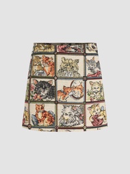 Cider Cat Lover Skirt