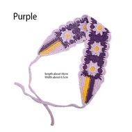 Crochet Bandana Bando Rajut Korea Headband Knitted Korean Bandana | Knit Bandana | Bando Motif Kain