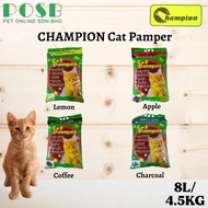 CHAMPION Cat Litter 8L(4.5kg) / Pasir Kucing 8L / Pasir Kucing Murah / Pasir Kucing Wangi