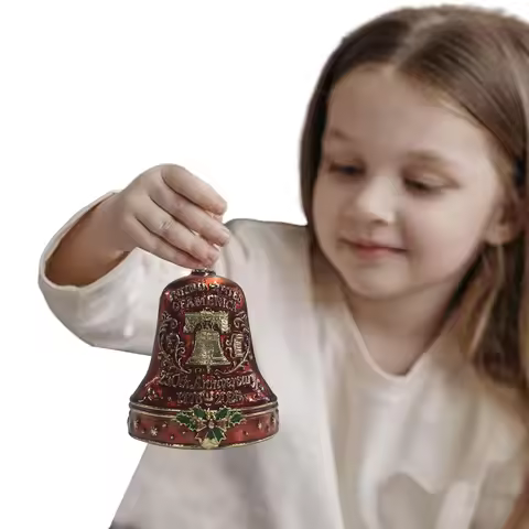 United States 250th Anniversary Bell Ornament 250th Anniversary Bell Ornament Vintage-Style Metal Do