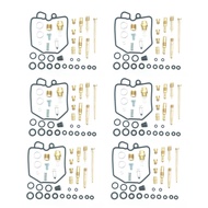 6 Sets Carburetor Rebuild Kit For Honda CBX 1000 78-83 CBX 1000 Pro Link 1981-83